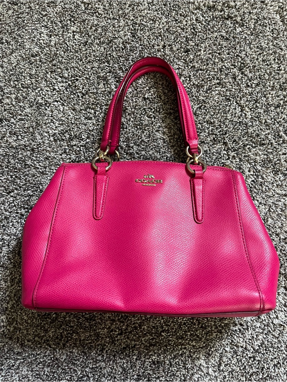 Coach Christie Mini Carryall Hot Pink  Coach Crossbody Satchel